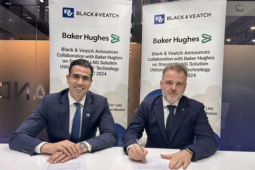 تعلن شركة Black & Veatch عن تعاونها مع Baker Hughes بشأن حلول الغاز الطبيعي المسال القياسية باستخدام تقنية ®PRICO في ADIPEC 2024