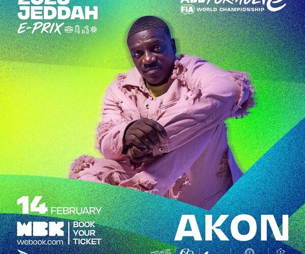 AKON TO PERFORM AT THE INAUGURAL JEDDAH E-PRIX 2025