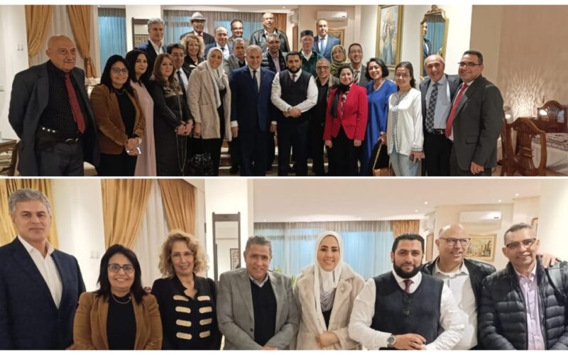 السفير المصري بالمغرب يلتقي بعدد من الاعلاميبن