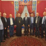 المطران ابراهيم استقبل المهندس سليم غزالة المرشح لرئاسة بلدية زحلة.