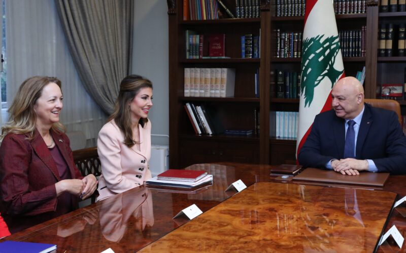 رئيس الجمهورية إستقبل نائبة المبعوث الأميركي الى الشرق الأوسط السيدة مورغان اورتيغوس