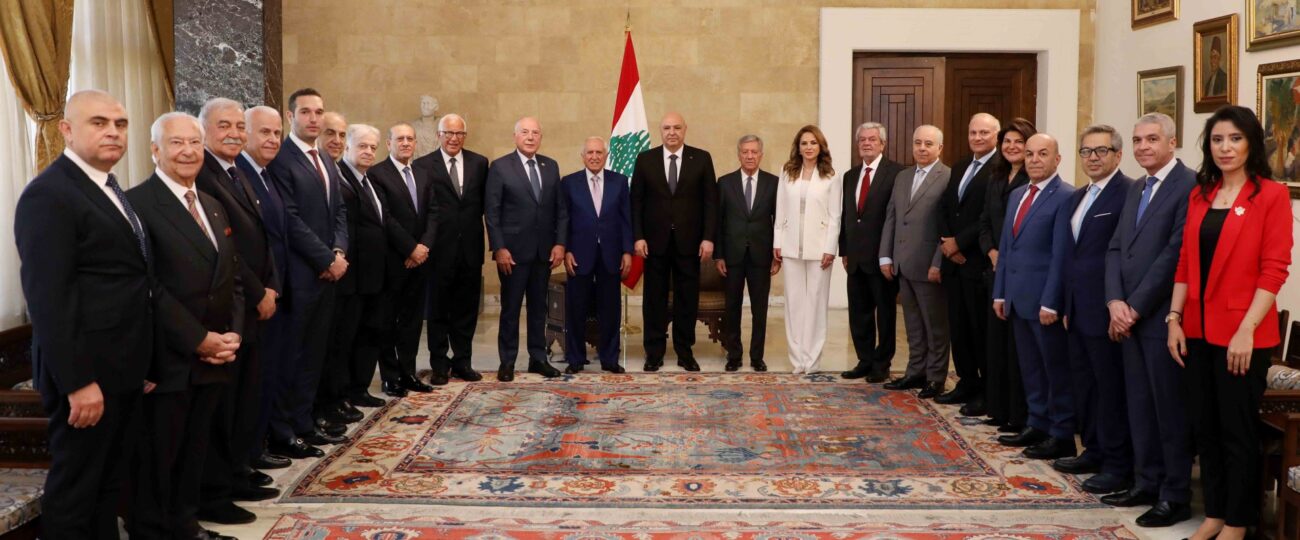 رئيس الجمهورية امام وفد مجلس الاعمال اللبناني- السعودي: الاستثمارات بحاجة الى ثقةعلينا ان نعيدها عبر تأمين الاستقرار وتنفيذ اصلاحات اقتصادية بدأنا بها